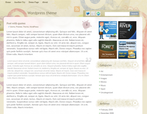 New Artistic theme