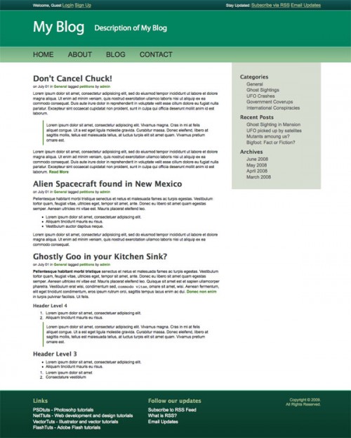psd to html