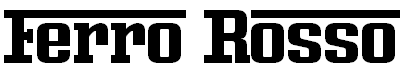 Ferro Rosso font