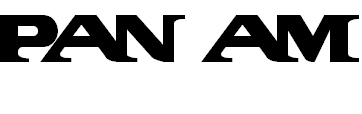 Pan Am font
