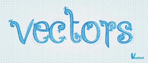 vector text effect