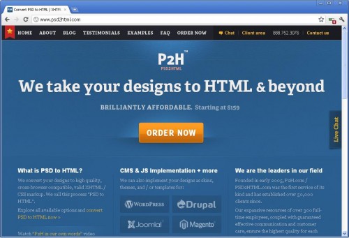 PSD to HTML