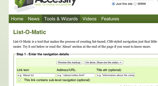 CSS tool