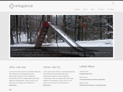 Elegance - Simple and Elegant WordPress Theme