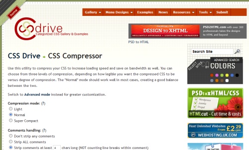CSSCompressor
