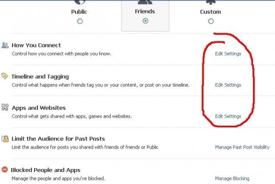Preview of Privacy Settings in Facebook