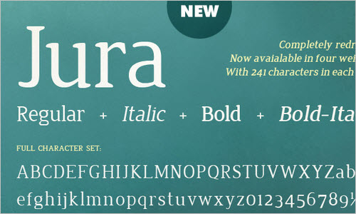 jura font