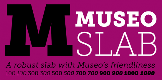 Museo Slab font