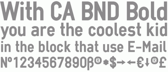bold font
