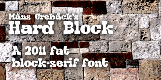 hardblock font