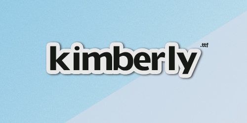 Kimberly font