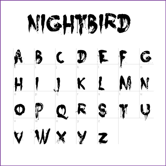 creepy fonts