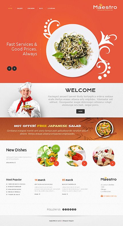 Good Restaurant WordPress Theme