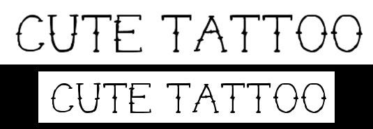 tattoo font