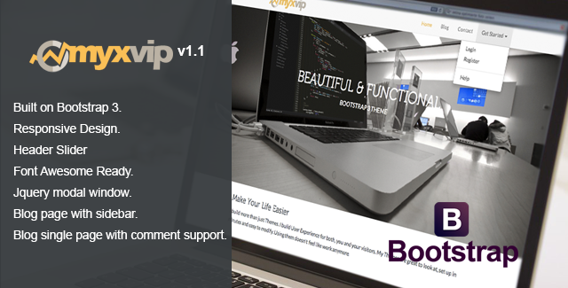 MYXVIP - Multipurpose Bootstrap Theme