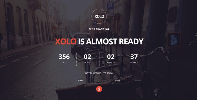 Xolo - Minimal Coming Soon Template