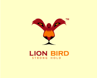 Lion Bird — symbolically clever logo