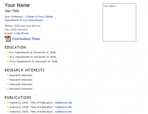 resume template
