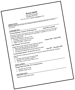 resume example online download