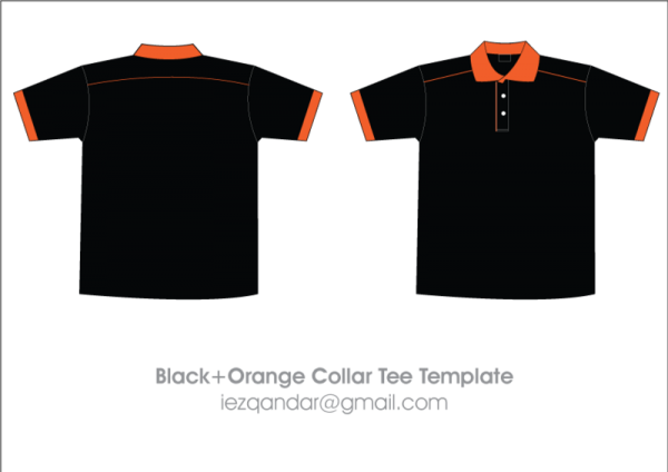 Download Collar T-Shirt Template