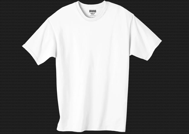 Blank T shirt Template White PSD