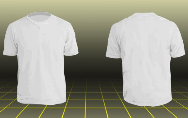 Photoshop Men Basic T shirt Template 