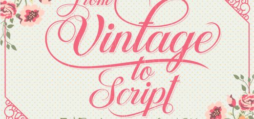 vintage font